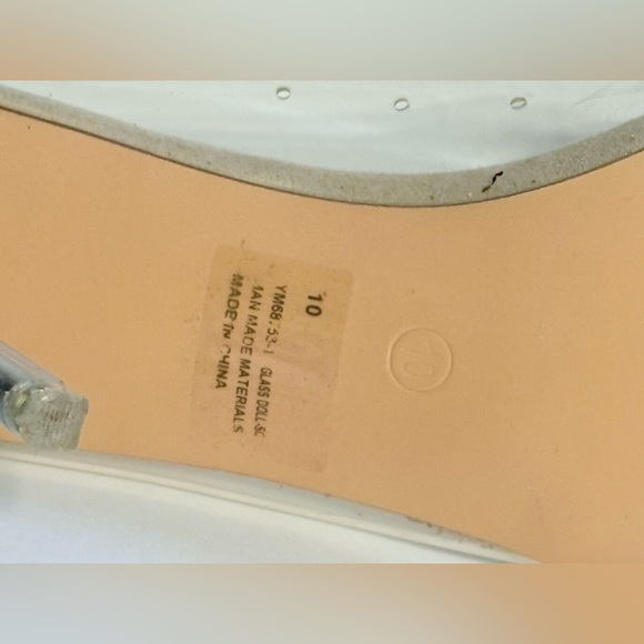 REVOL Glass Doll Clear Stiletto High Heels with Pointed Toe Size 10 - Picture 11 of 11